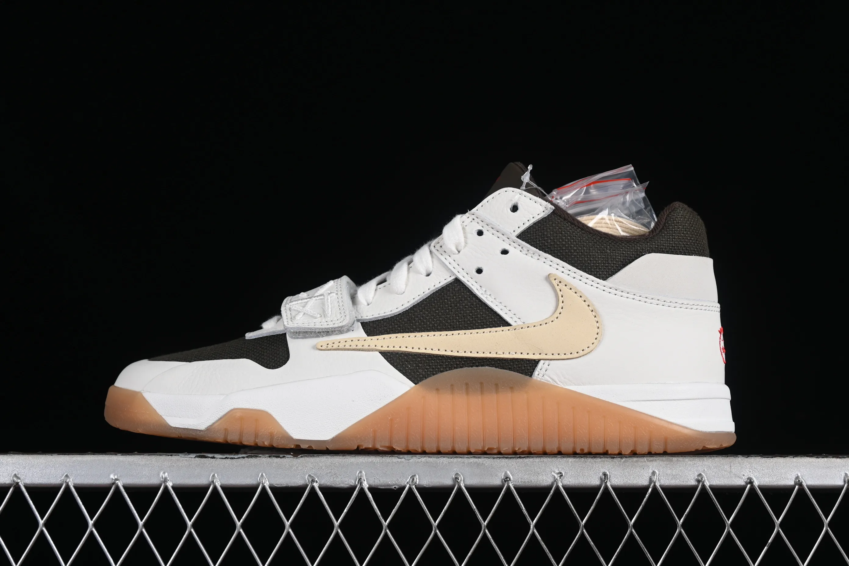 All categories Air Jordan Jordan series basketball shoes Air Jordan 1 Low LW version Travis Scott x Jordan Cut The Check AJ1 Joe 1 hook and loop fashion basketball shoes FZ8117-100